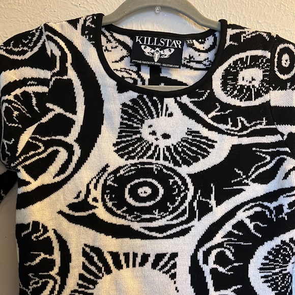 Killstar Sweater Dress - Black My Eye - Picture 3 of 6